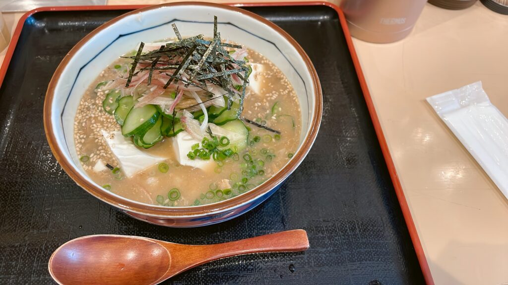 あめのひ食堂さんの冷や汁ご飯